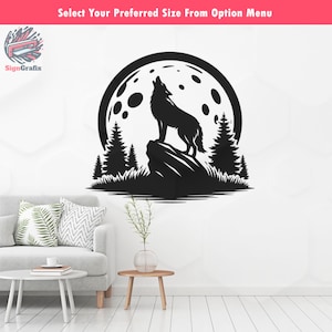Lone Wolf Vinyl Decal: Home, Car, RV Decor