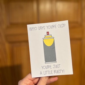 Carte d'anniversaire inspirée du WD-40