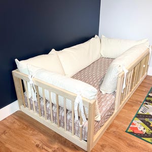 Montessori Floor Bed Diamond Quilted Pillow Covers Only