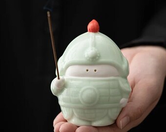 韓国製青磁香炉、蓮の形をした陶器製香炉、瞑想装飾 - Etsy 日本