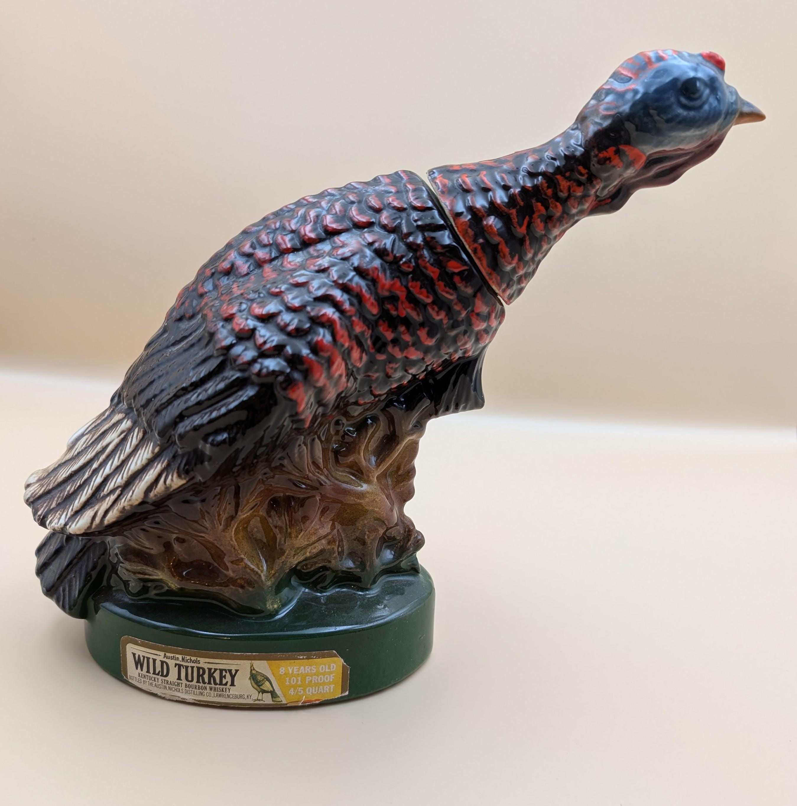 Austin Nichols WILD TURKEY Liquor Bottle Decanter 185 Limited