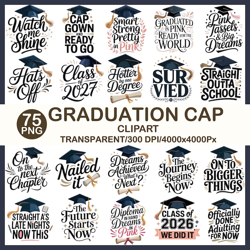 Graduation Magnet Set - Etsy
