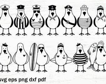 Plotter file Möwe Moin sailor seagull maritime Svg, maritime german saying cool cut file,clipart seagull sailor, seafaring svg commercial
