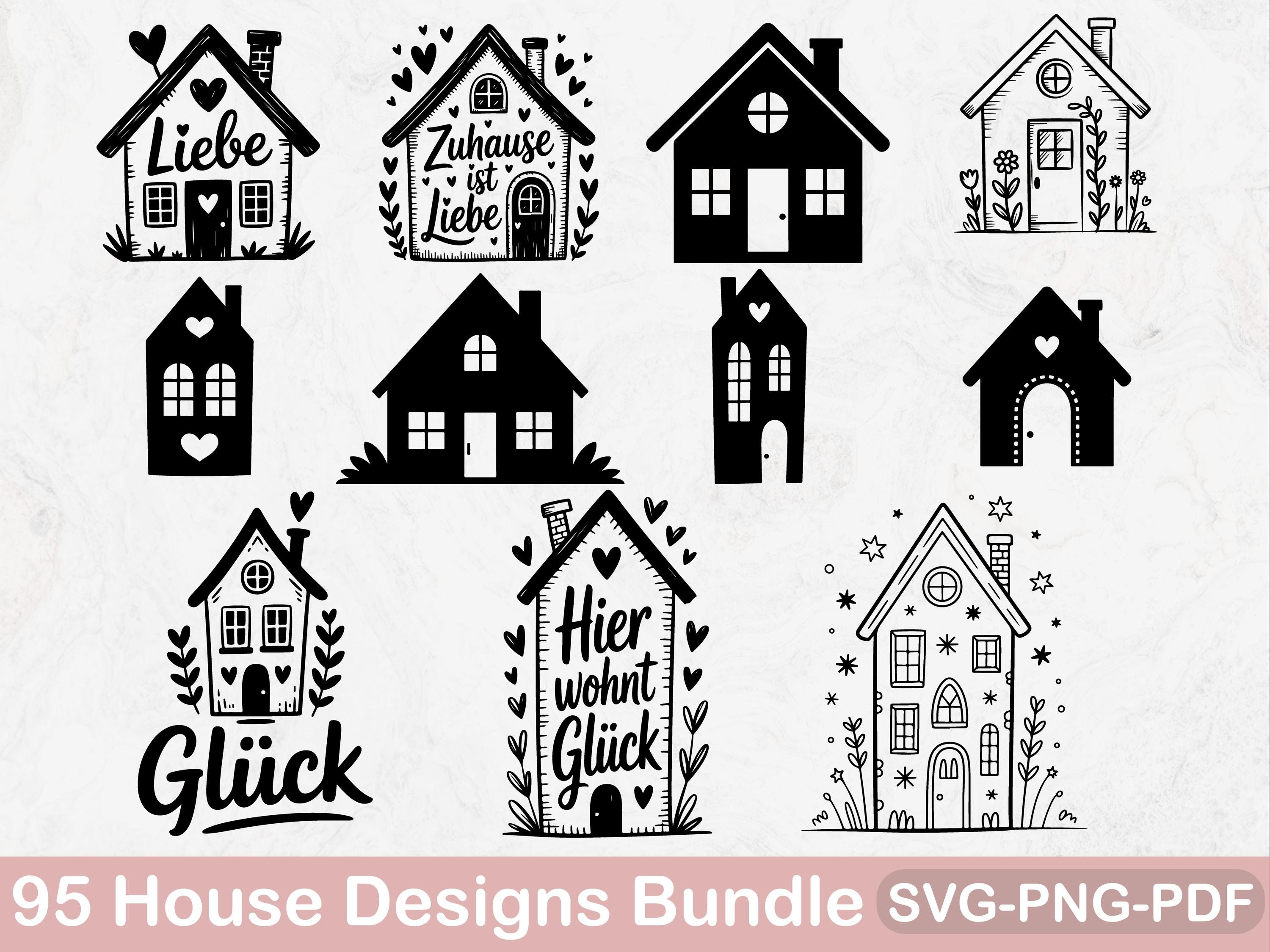 House SVG Bundle | Home Decor Clipart, Cricut Cut Files (95 Designs) - Etsy