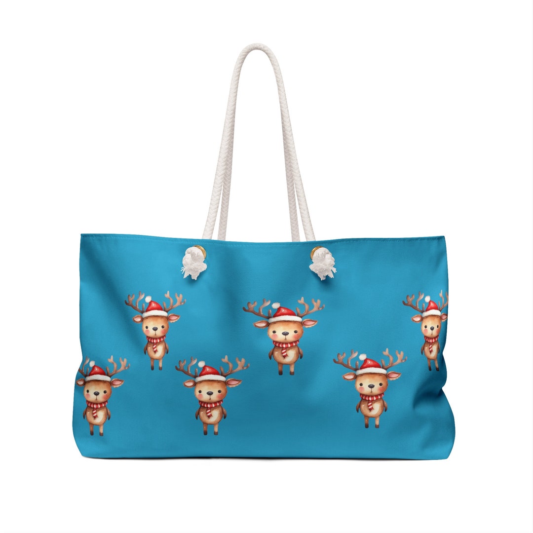 HOLIDAY TOTE BAG Christmas Hand Bag Christmas Tote Bag Etsy