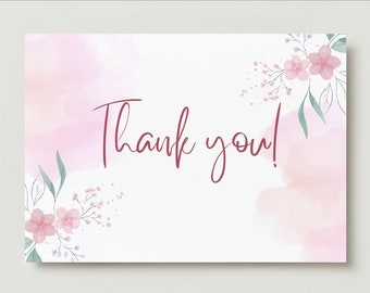 Digital THANK YOU CARDS | Floral Design