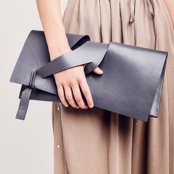 Statement Strap Designer Italienische Echtleder Clutch, Braut Geldbörse Benutzerdefinierte Farben, Name, personalisiertes Geschenk, Abend, Hochzeit, Jubiläum Tasche