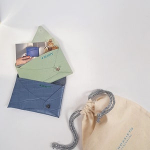 Tarjeteros de piel para mujer, minicarteras con monograma, estuche de joyería minimalista personalizado hecho a mano, regalo con nombre inicial personalizado, bolsa de cumpleaños
