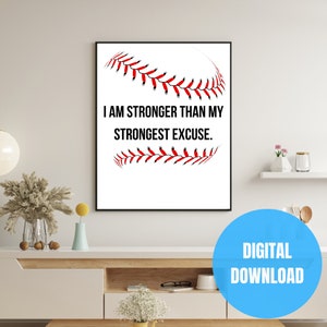 Motivational Baseball print set, Baseball printable art, Baseball posters, Sport prints art, Motivational Baseball, Printable wall art, art