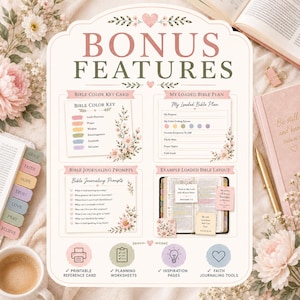 Loaded Bible Starter Guide Printable PDF | Bible Journaling Guide | Christian Women Bible Study | Faith Journal Ideas image 7