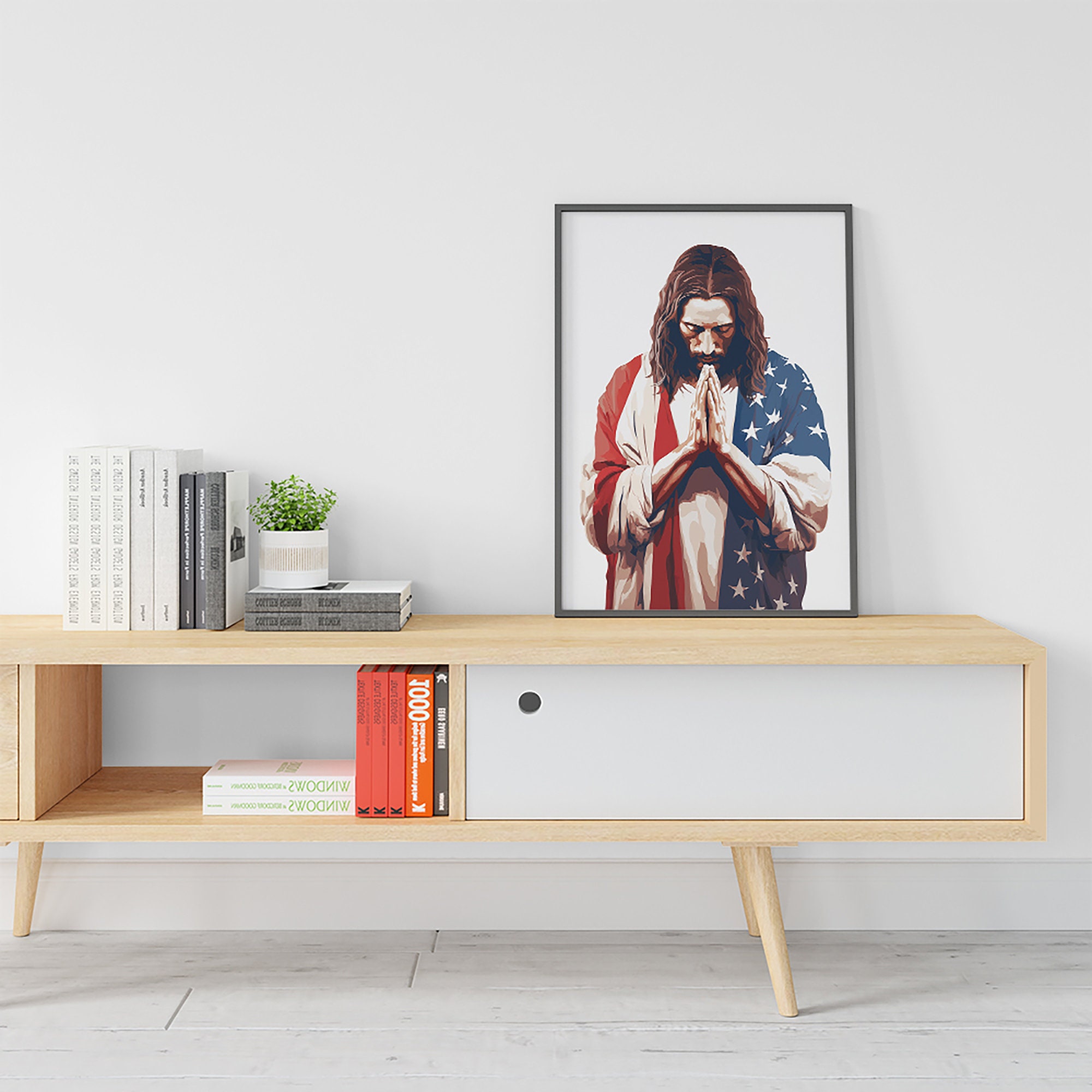 LUCKGEEY Jesus Christus Flagge – 90x150 Cm, Lebendige Farben, Doppelnähte, 2 Messingösen, Perfekt Für Events & Geschenke