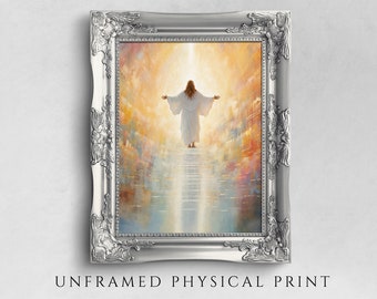 Jesus Christ Ascending Art Print: Christian Home Decor