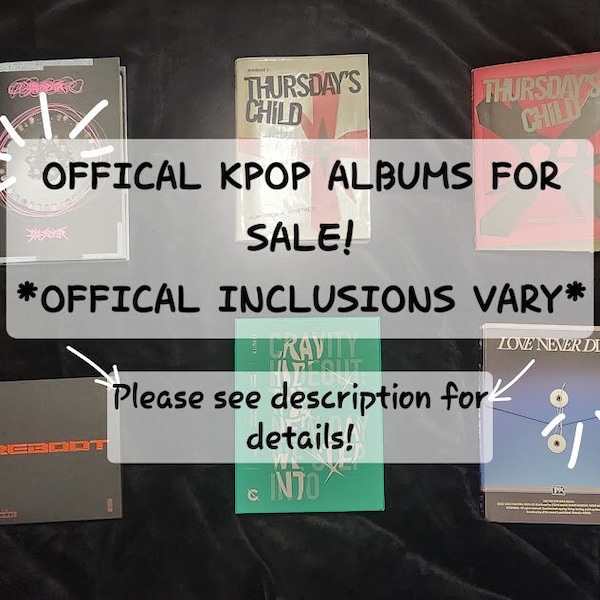 Official KPOP Albums *official inclusions vary*