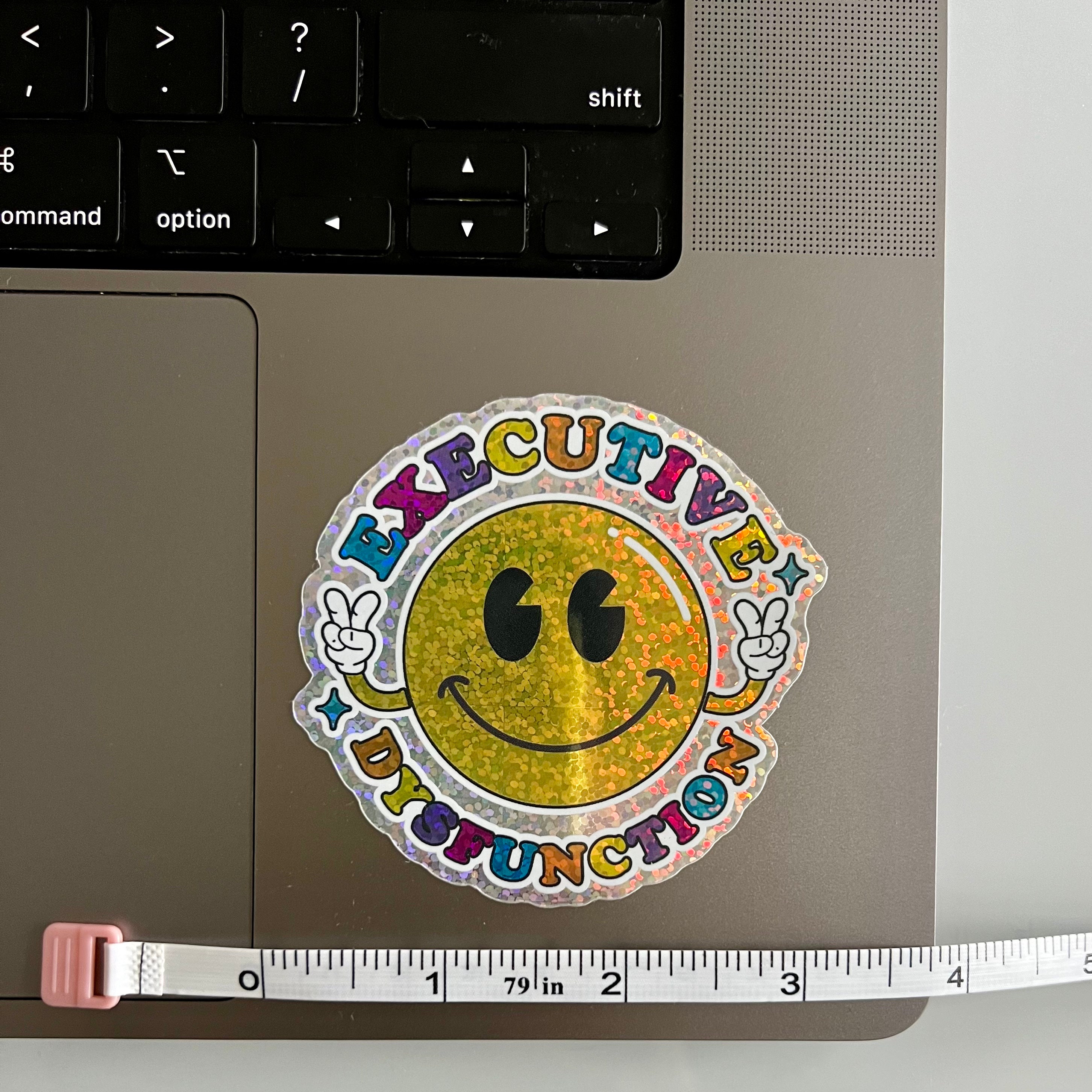 Executive Dysfunction Funny ADHD Sticker for Neurodivergent, Mental ...