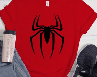 Camiseta con el logotipo de Spider, camiseta de Spiderman, camiseta de Spiderman, camiseta de superhéroe, camiseta familiar a juego