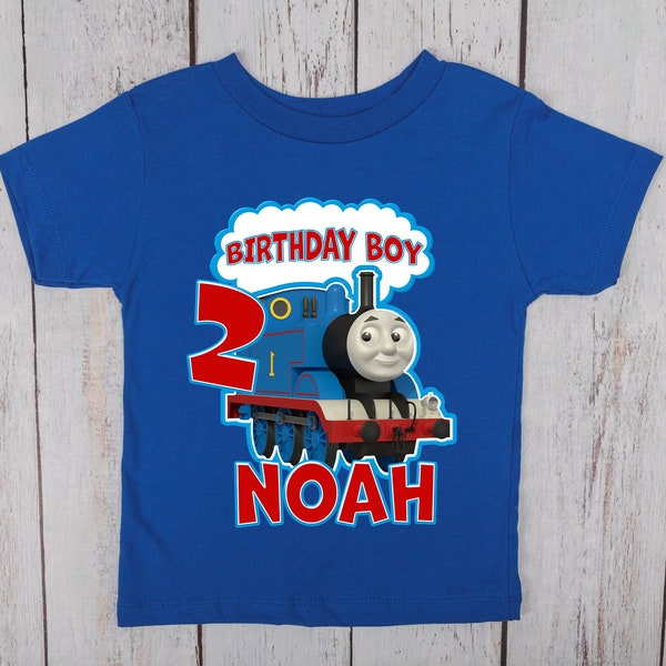 Thomas and Friends T-shirt, Thomas The Train Birthday Shirt, Custom Birthday Boy Train Shirt, Birthday Girl Gift, Shirts for Kids