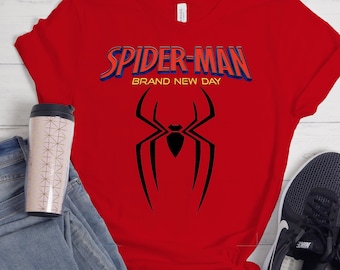 Spider Logo T-shirt, Spiderman Shirt, Spider Shirt, Superhero Shirt,