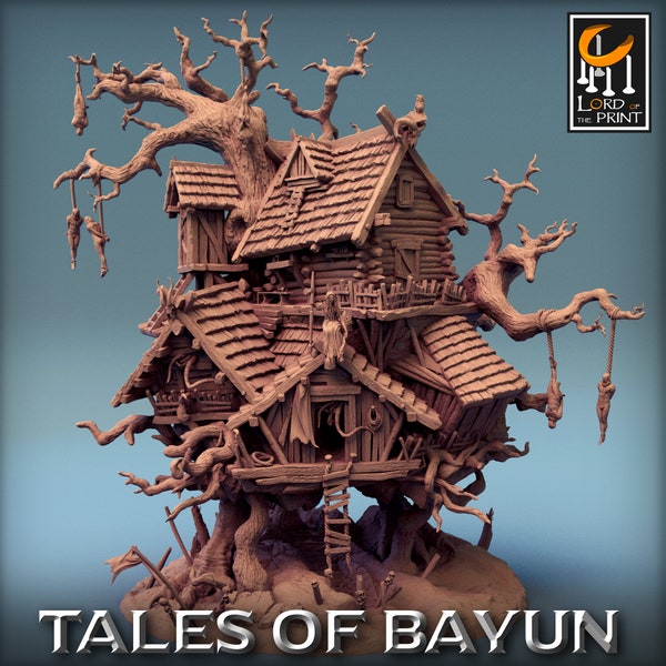 Isba, BabaYaga's house / The Dancing Hut of Baba Yaga -Tales of Bayun- Lord of the Print