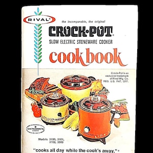 Vintage Rival Crock-Pot Slow Cooker Cookbook Recipes | Retro Kitchen Collectible