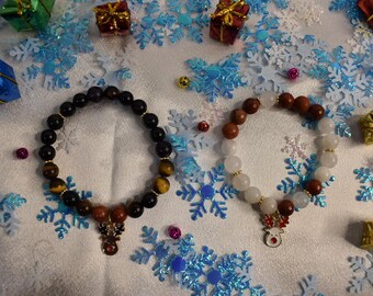 Conjunto de pulseras de reno Yin-Yang