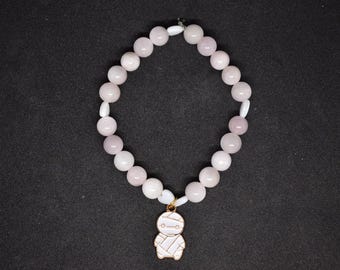 Pulsera Momia del Amor (Calcita mangano rosa)