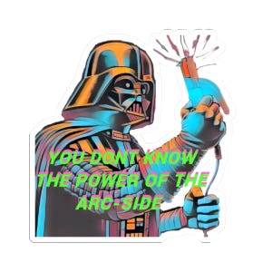 Vader welding sticker Kiss-Cut Stickers