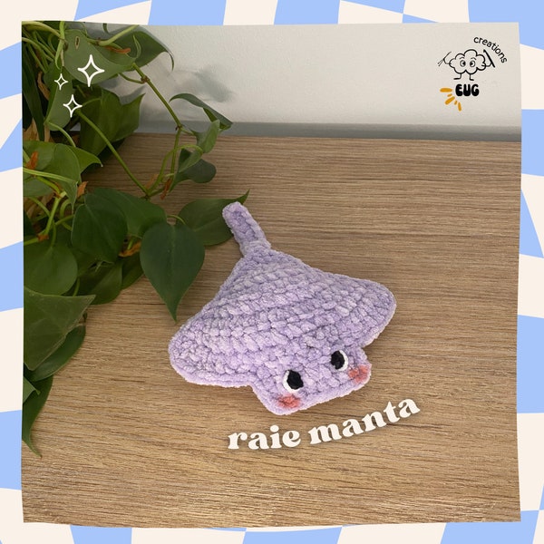 Peluche crochet raie