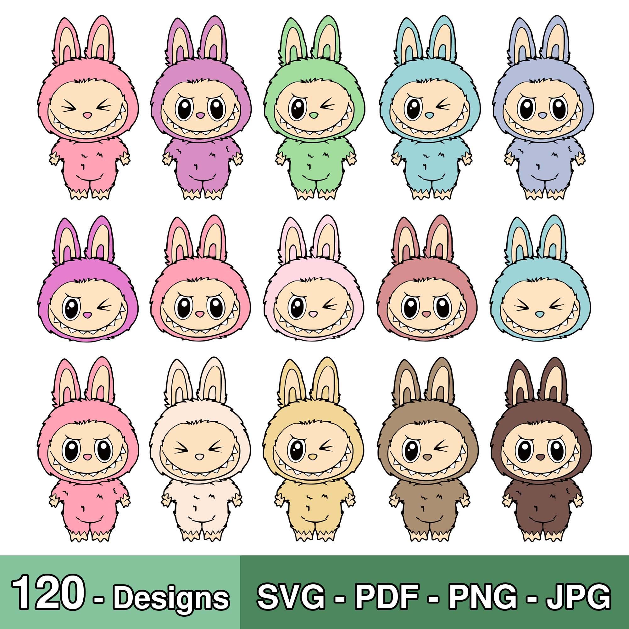 Labubu Designs Svg Png Bundle, 120 Labubu Png Svg, Laser Cut Labubu ...