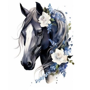 Edible Horse 14 cm Sugar Paste Cake Topper Cake Image Fondant (PF01)