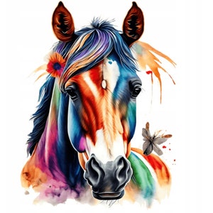 Edible horse 14 cm sugar paste cake topper cake image fondant (PF12)