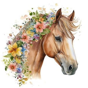 Edible Horse 14 cm Sugar Paste Cake Topper Cake Image Fondant (PF01)