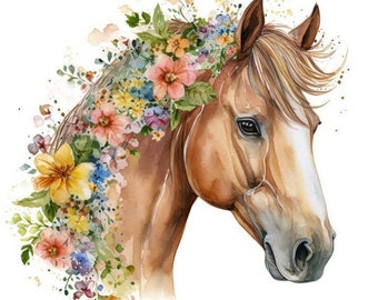 Edible Horse 14 cm Sugar Paste Cake Topper Cake Image Fondant (PF01)