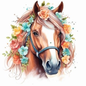 Edible Horse 14 cm Sugar Paste Cake Topper Cake Image Fondant (PF01)