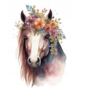 Edible horse 14 cm sugar paste cake topper cake image fondant (PF11)
