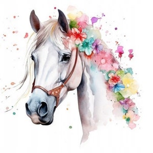 Edible horse 14 cm sugar paste cake topper cake image fondant (PF10)