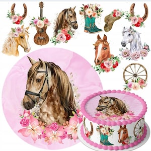 Edible Horse Horse Sugarpaste Cake Topper Cake Image Edible Paper or Fondant