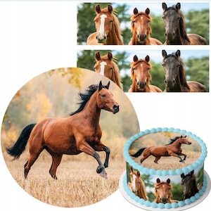 Edible Horse Horse Sugarpaste Cake Topper Cake Image Edible Paper or Fondant