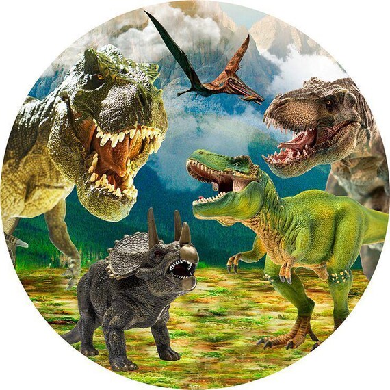 Dinosaurier Tortendeko Set – 16-teilig Mit 3D-Figuren, Vulkan & 'Happy Birthday' Auflegern Für Dino-Party