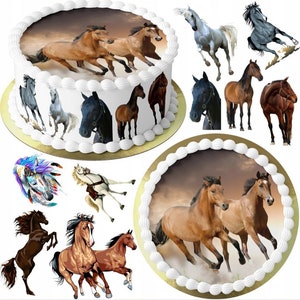 Edible Horse Horse Sugarpaste Cake Topper Cake Image Edible Paper or Fondant