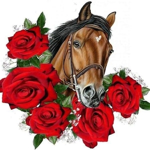 Edible horse 14 cm sugar paste cake topper cake image fondant (PF09)