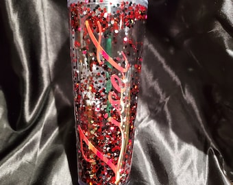 Starbucks snow globe tumbler, starbucks snowglobe tumbler, glitter tumbler personalized, customized tumbler with straw, snowglobe tumbler