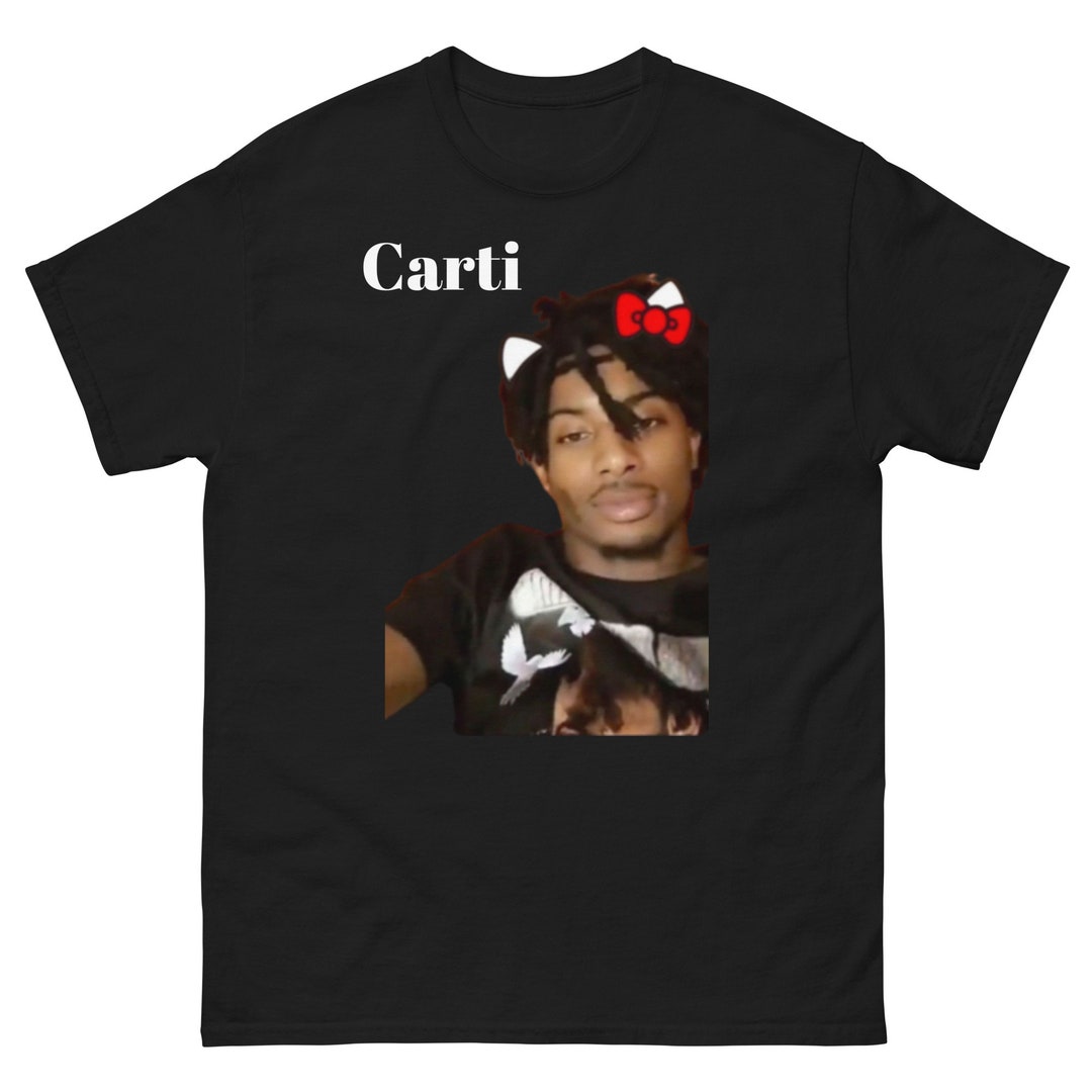 Playboi Carti Hello Kitty Collab Black Opium Tee Unisex Etsy