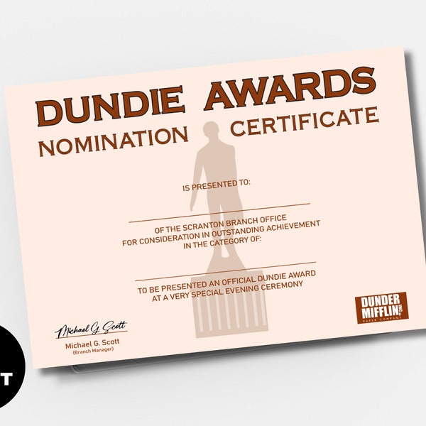 Dundie Award Trophy - Etsy