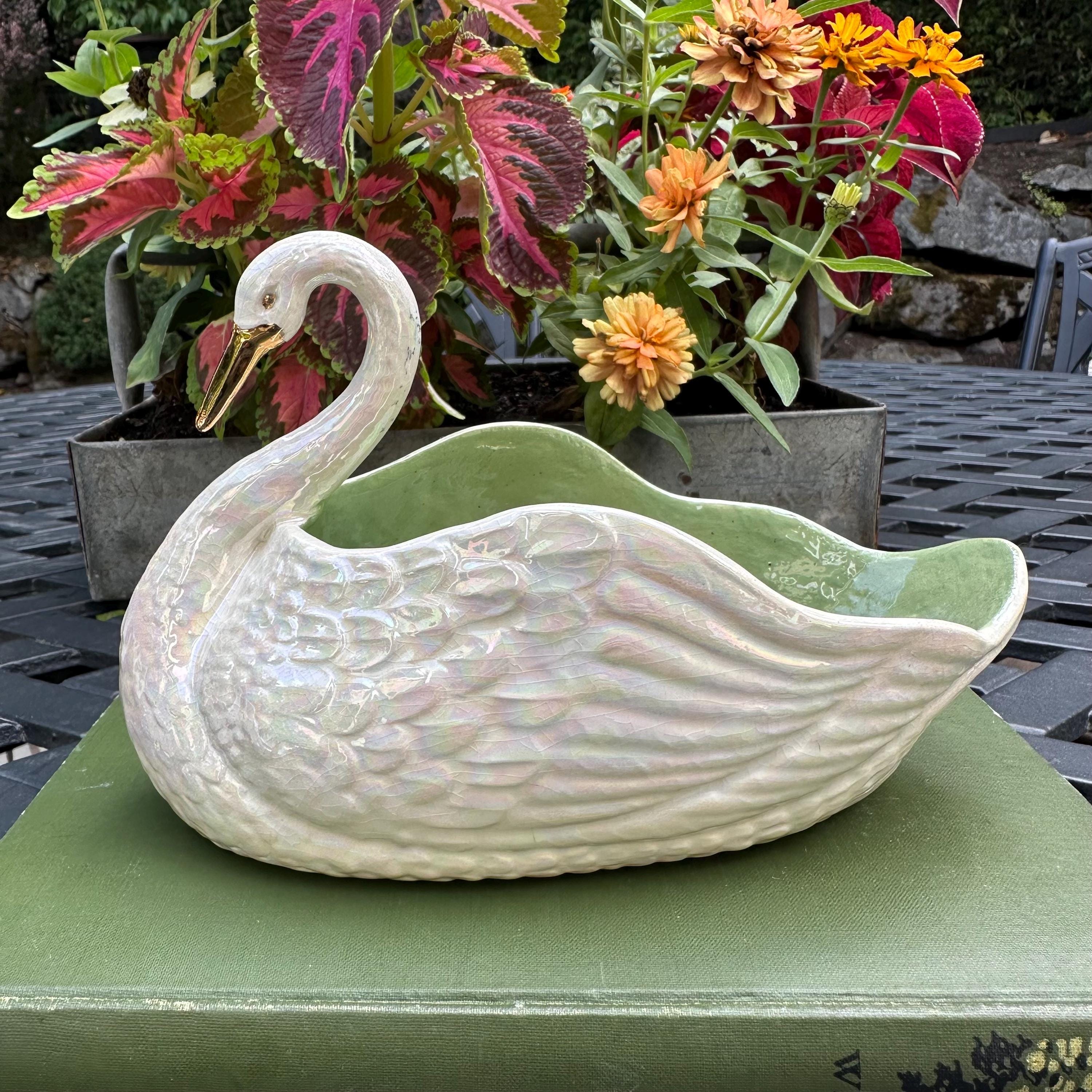 Ceramic Swan - Etsy