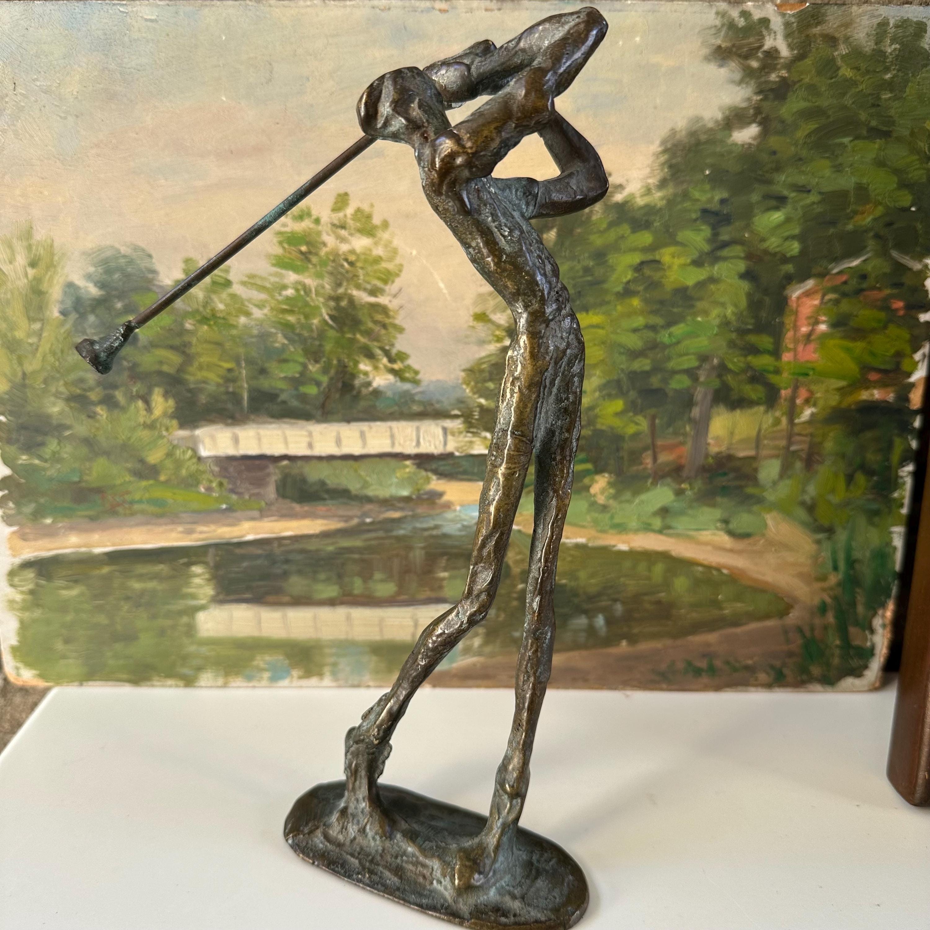 Vintage Golf Statue - Etsy