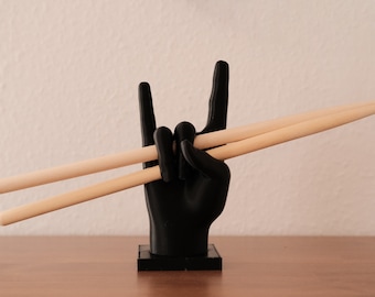 Trommelstock-Halter Rock Hand Faust für Drumsticks - 3D Druck Schlagzeuger Musiker Schlagstockhalter Drummer