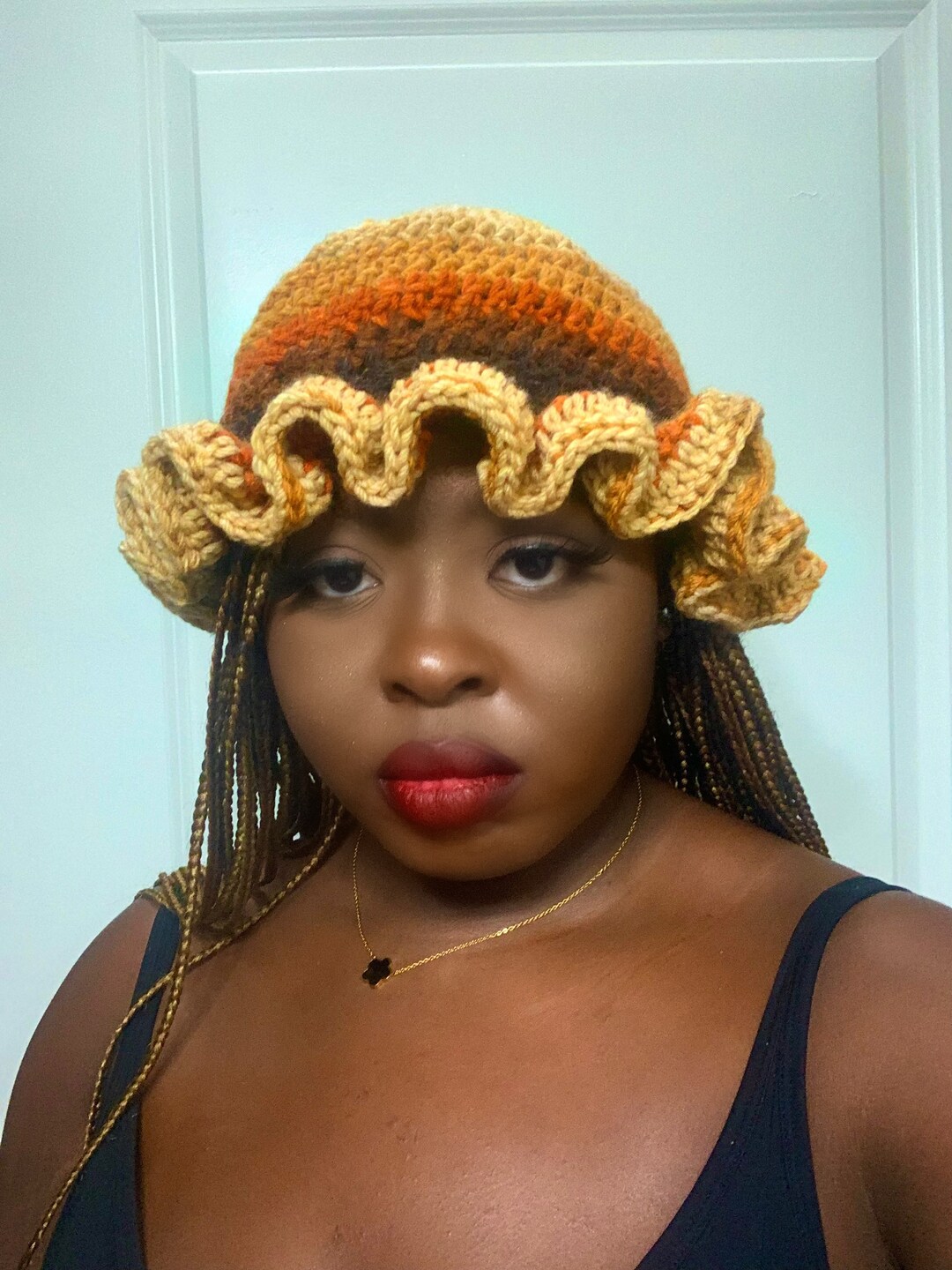 Crochet Ruffle Hat - Etsy