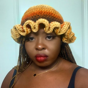 Crochet Ruffle hat