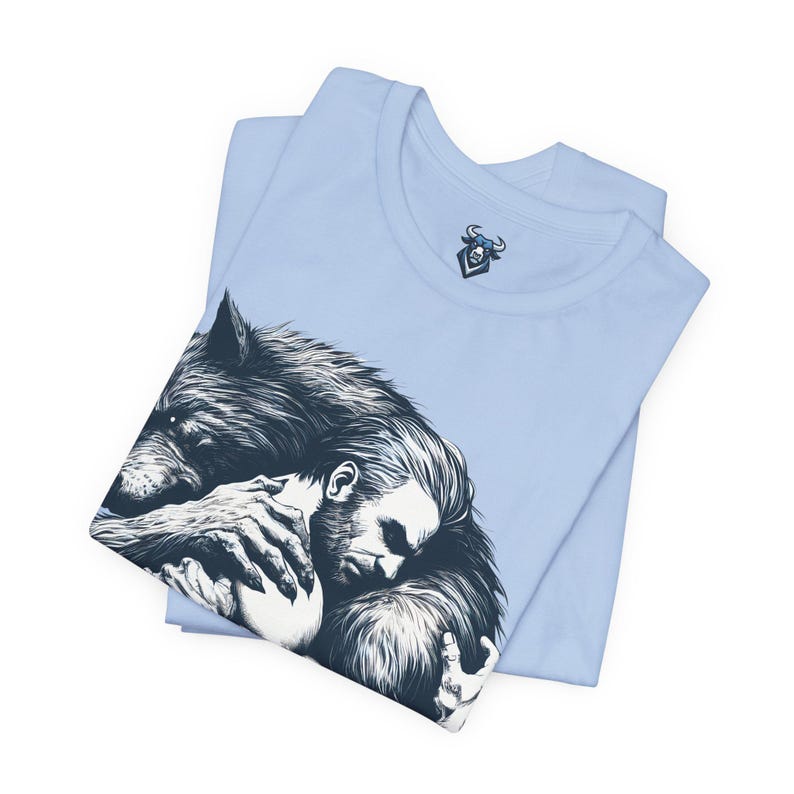 Man and Werewolf T-shirt Pride Unisex Top Mens Adult Tee Shirt Gift For Womens, Gay Werewolf Top, Gift for Monster Fans, LGBTQ Inclusive image 17