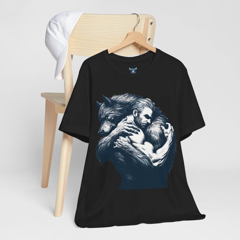 Man and Werewolf T-shirt Pride Unisex Top Mens Adult Tee Shirt Gift For Womens, Gay Werewolf Top, Gift for Monster Fans, LGBTQ Inclusive image 16